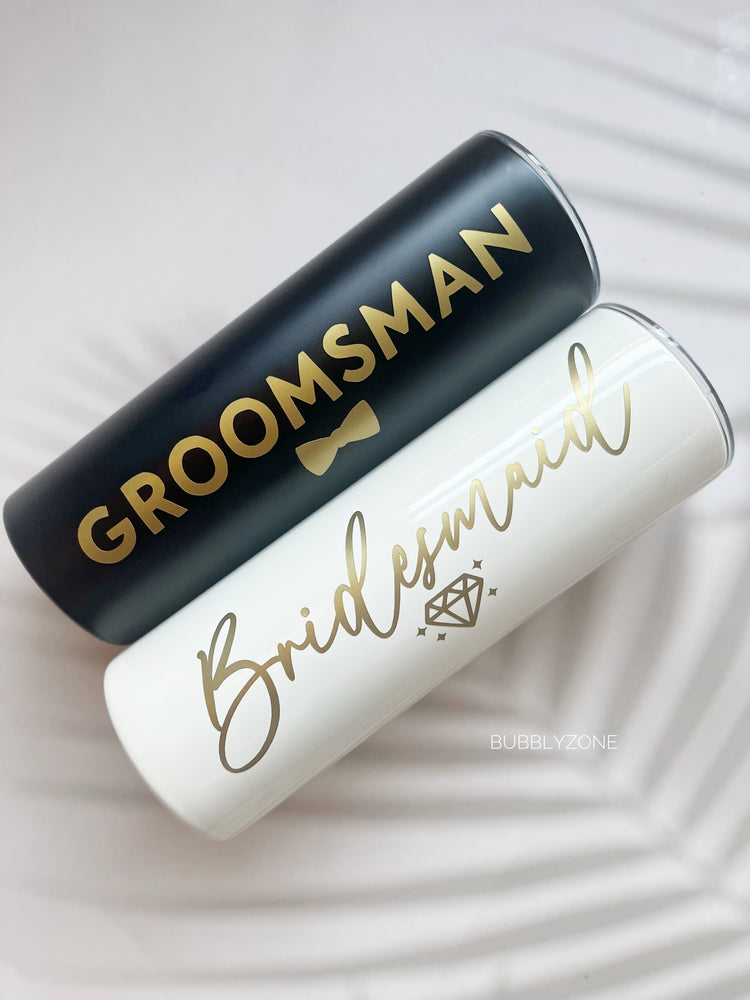 Personalised 20oz Bridal Skinny Tumbler