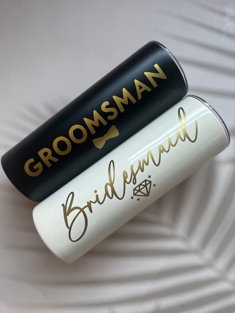 Personalised 20oz Bridal Skinny Tumbler