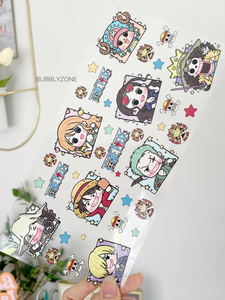 One Piece Characters UV DTF Wrap