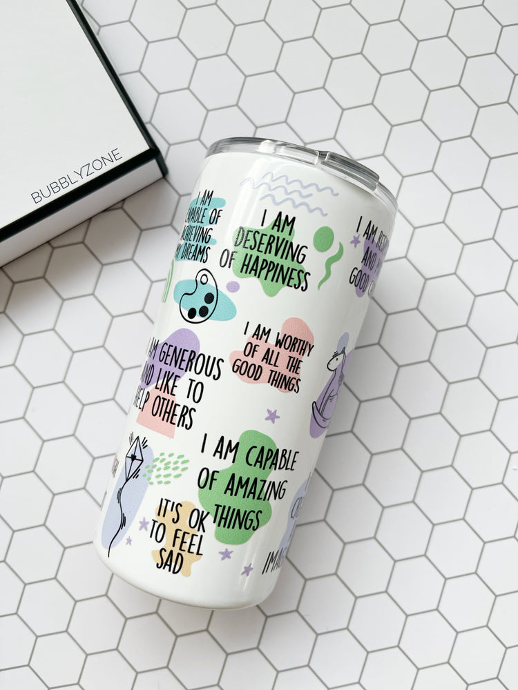 Kids Daily Affirmation 12oz Insulated Skinny Tumbler