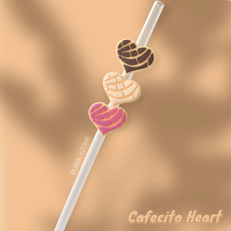 Heart Concha Straw Topper