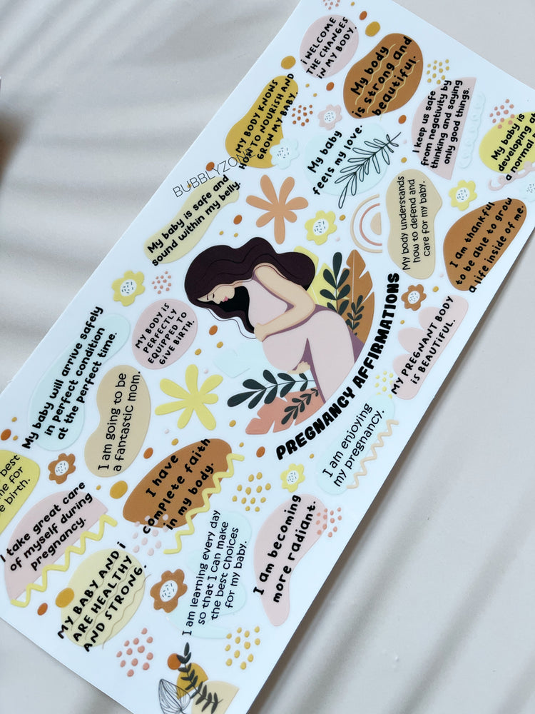 Pregnancy Affirmations UV DTF Wrap