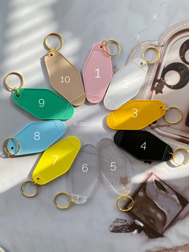 Hot Girls Hit Curbs Motel Keychain