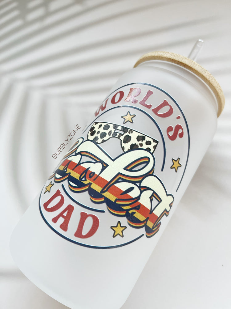 World’s Coolest Dad 16oz Libby Cup- Frosted