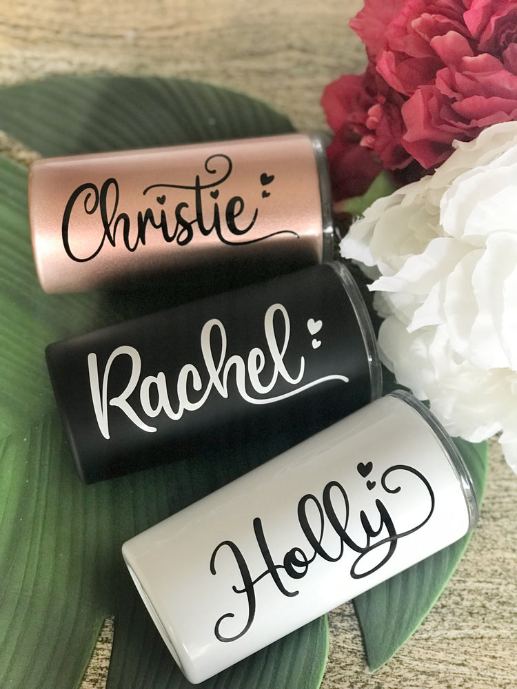Personalised 12oz Skinny Insulated Tumblers
