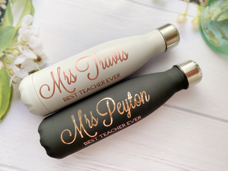 Personalised Best Teacher Ever Drink Water Bottle 500ml