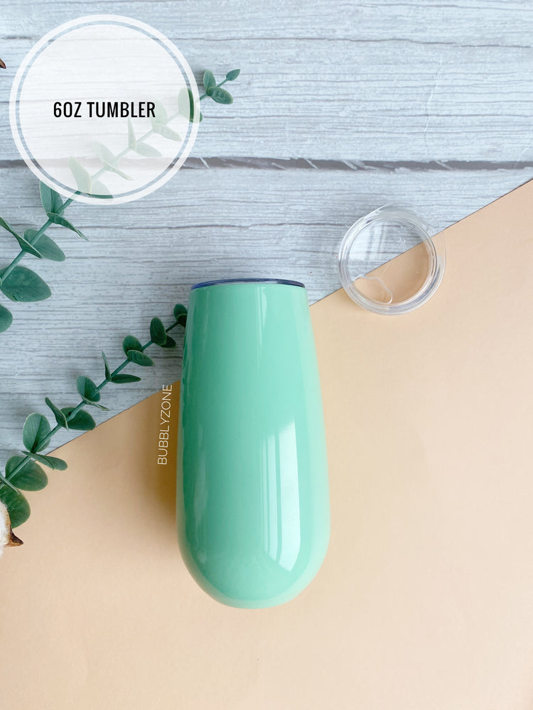 Blank 6oz Insulated Double Wall Vacuum Wine Tumbler