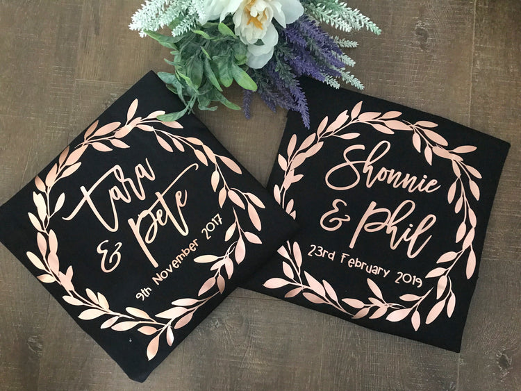 Personalised Mr & Mrs Cushion