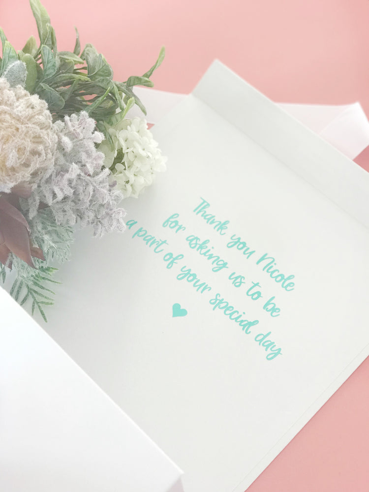 Personalised Bridal Hamper Box- Magnetic flap with ribbon