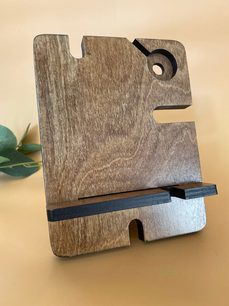 Simple Phone and wathc Wooden Docking Station/ Night Stand Organiser