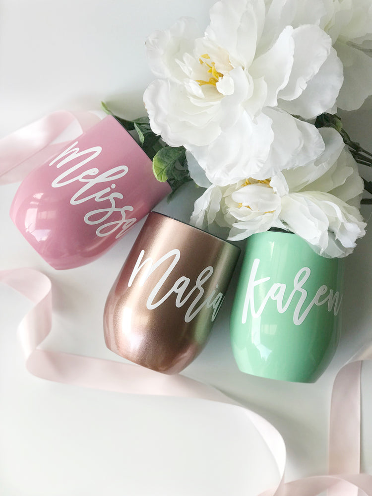Personalised 12oz Insulated Stainless Steel Tumbler
