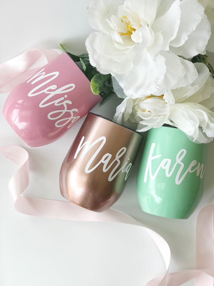 Personalised 12oz Insulated Stainless Steel Tumbler