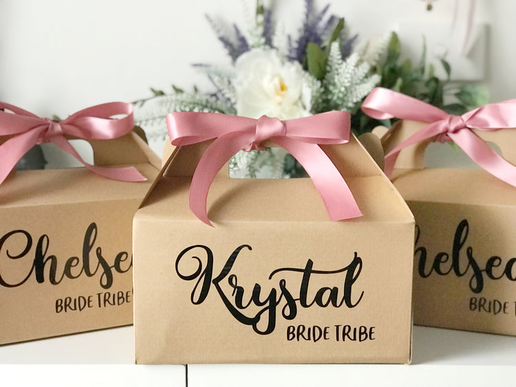 Personalised Bridal Name Kraft Box - Box ONLY