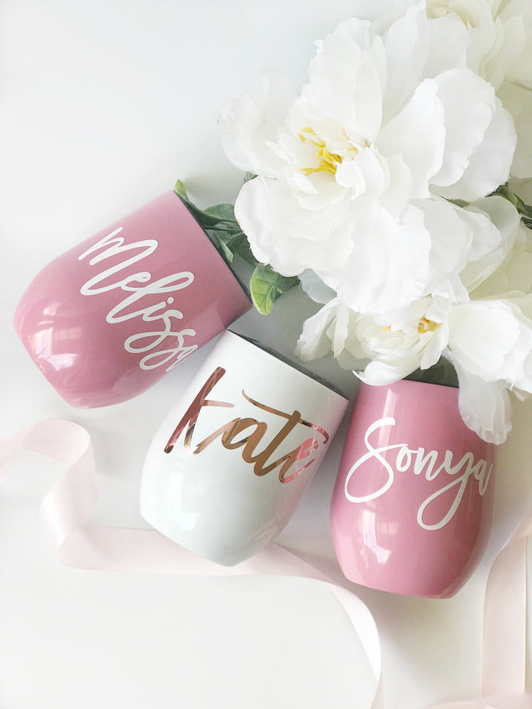 Personalised 12oz Insulated Stainless Steel Tumbler