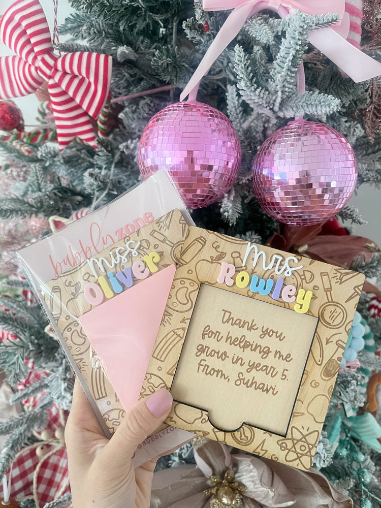 Personalized Teacher Post-It Note Holder