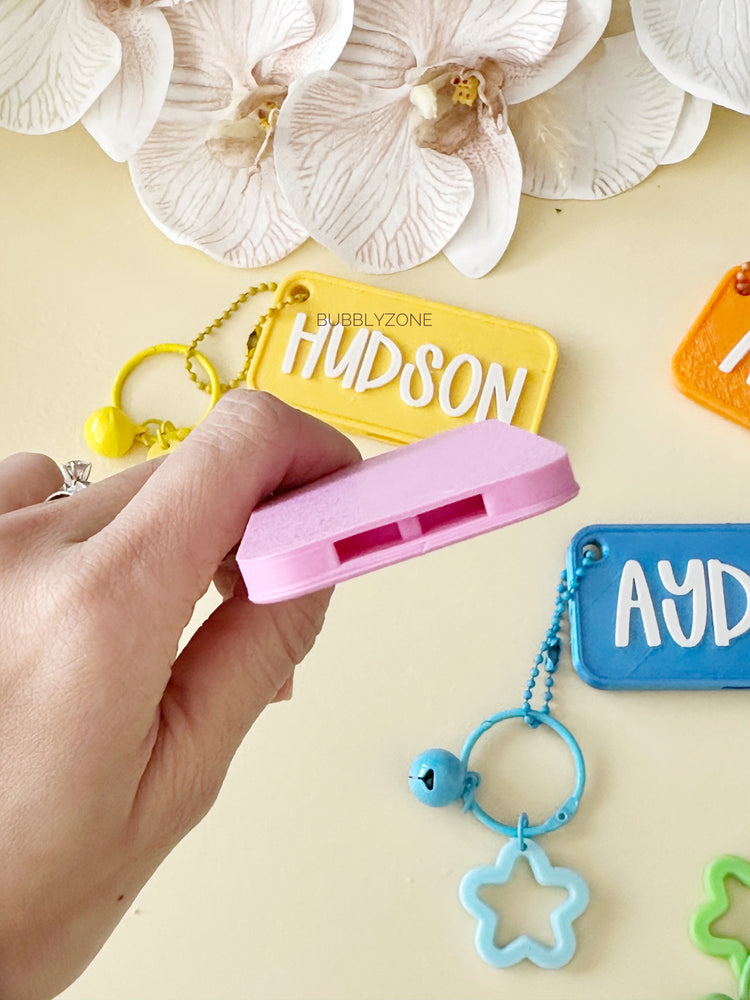 Custom Whistle Name Tags