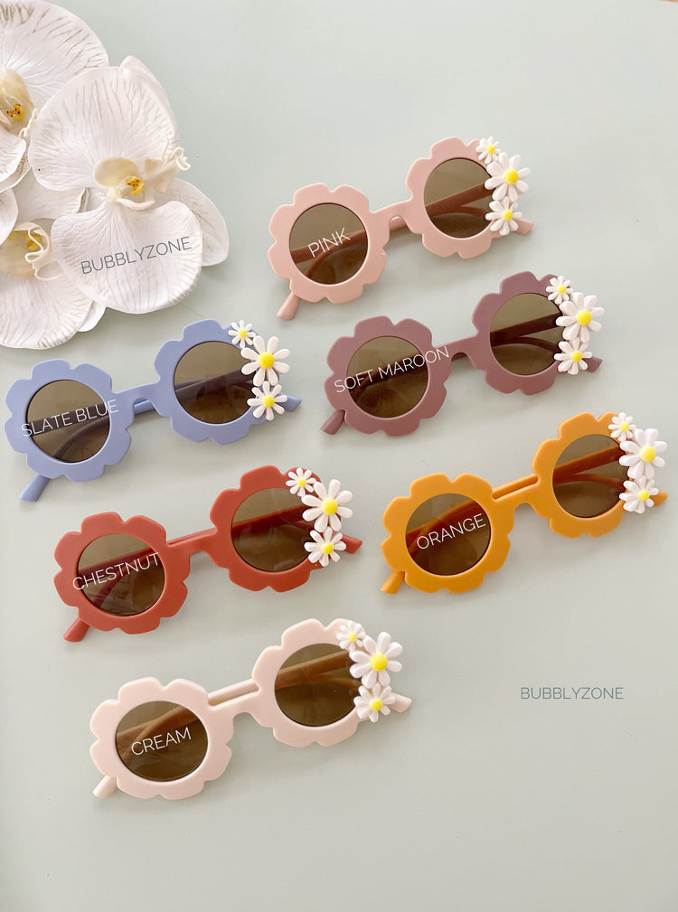 Personalised Kids Flower Girl Sunglasses ( Colorful Name) with Proposal Gift Card