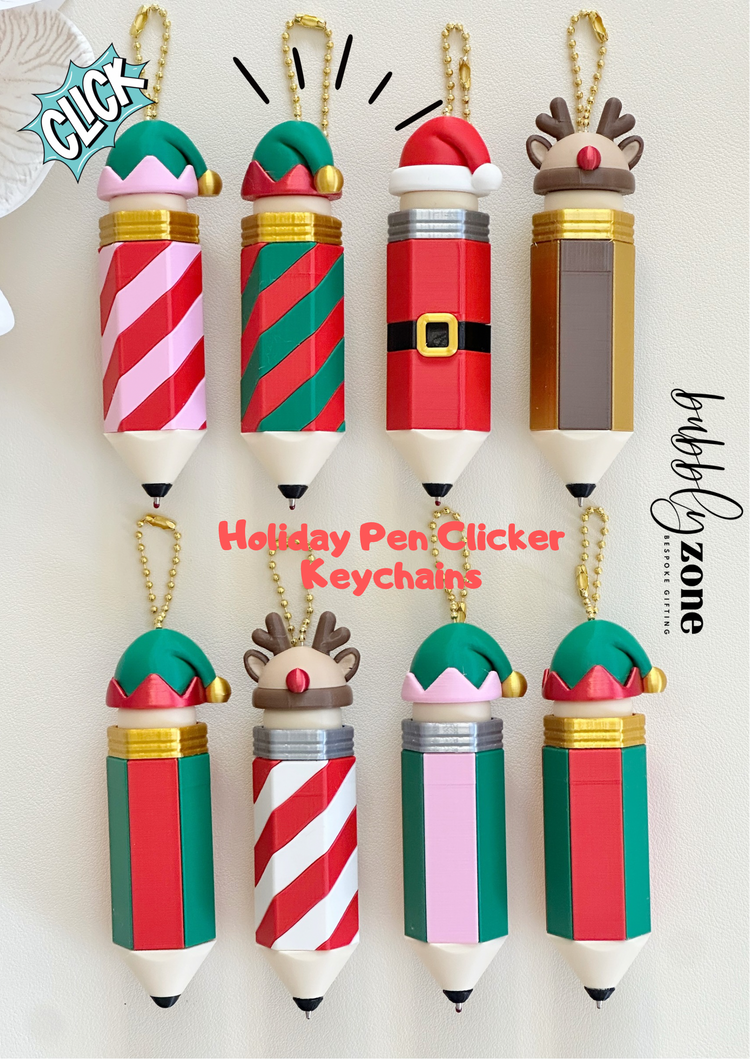 Holiday Christmas Pencil Clicker Pen