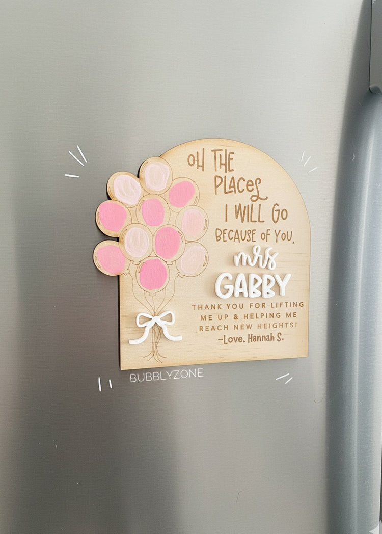 Personalized Fingerprint Balloon Plaque