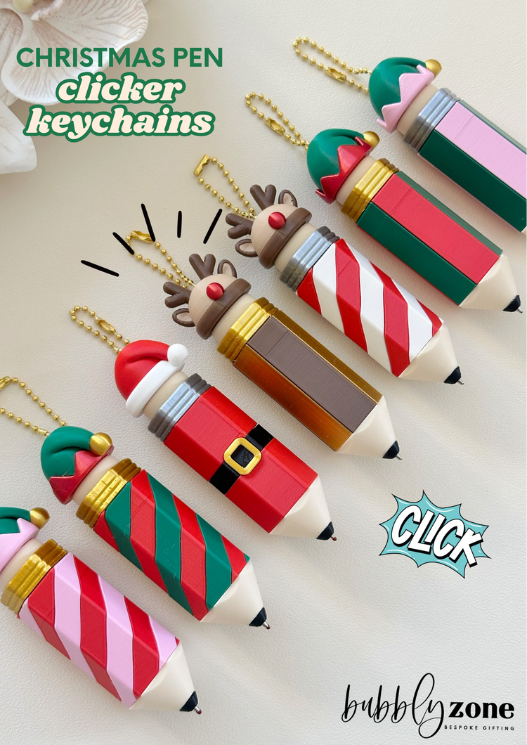Holiday Christmas Pencil Clicker Pen