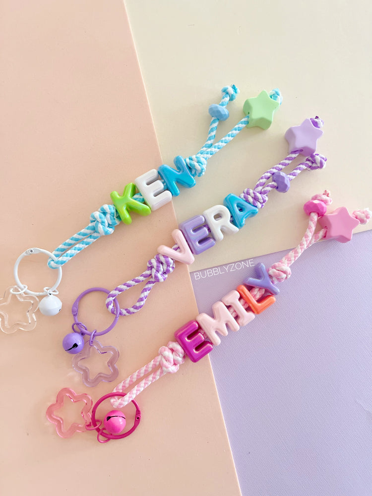 Personalised Beaded Name Keychain