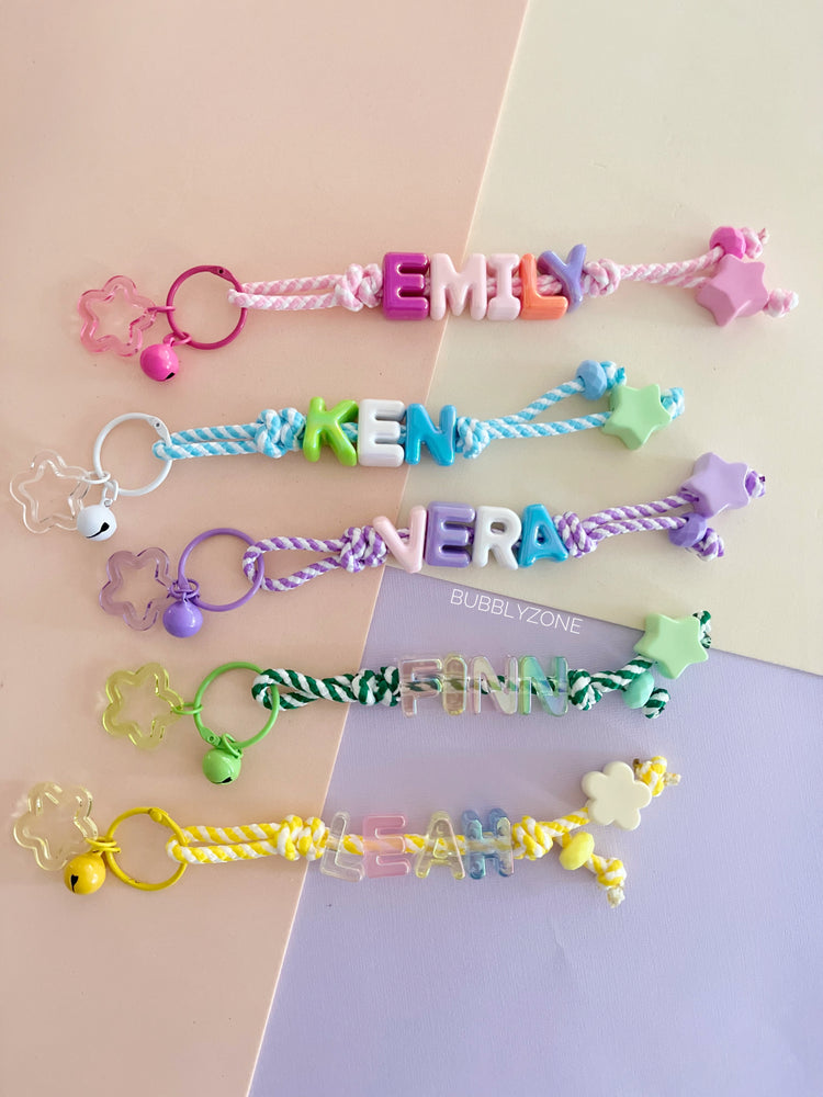 Personalised Beaded Name Keychain