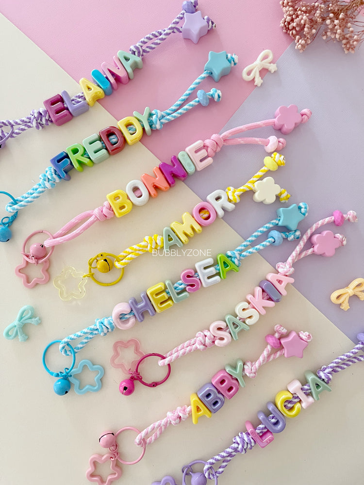 Personalised Beaded Name Keychain