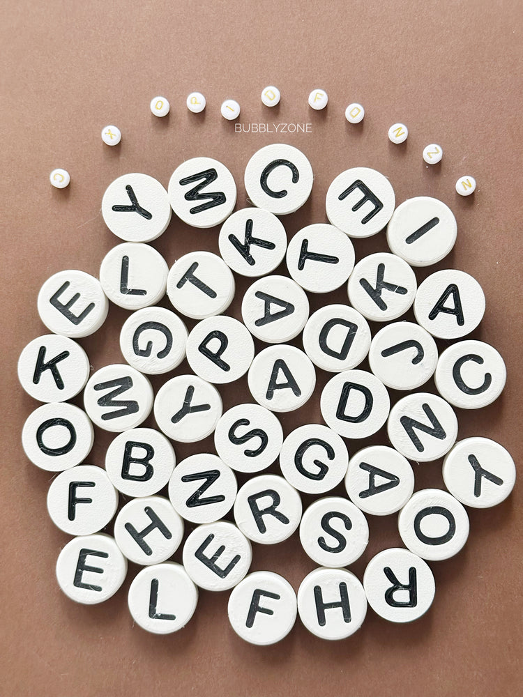 3d Printed Oversized Letter Beads 25mm