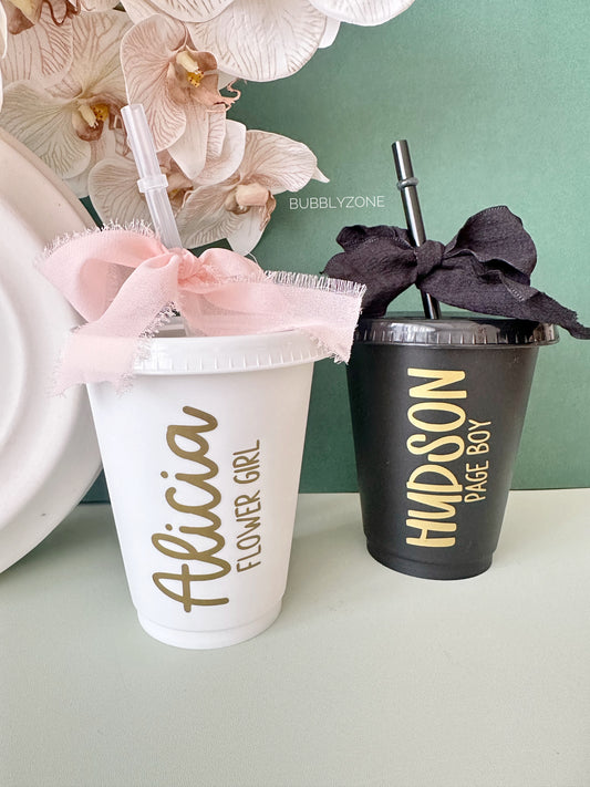 Personalized Flower Girl | Page Boy Cold Cups