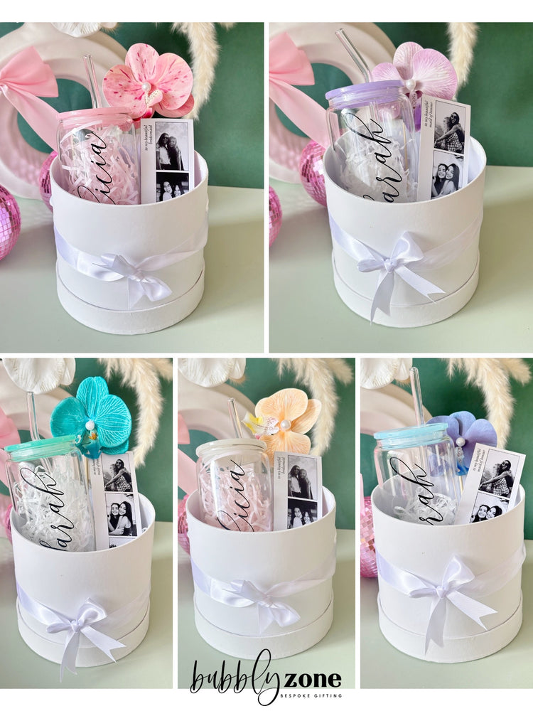 Personalized Bridesmaid & Maid of Honour Proposal Round Gift Box