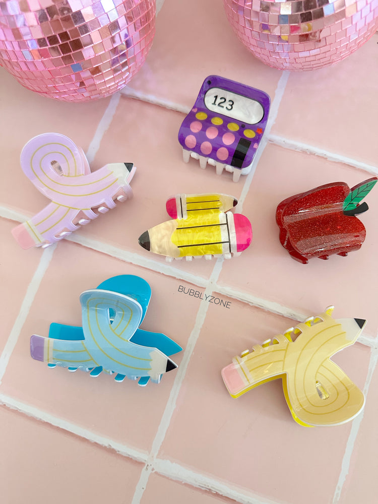 Back-To-School Claw Clips