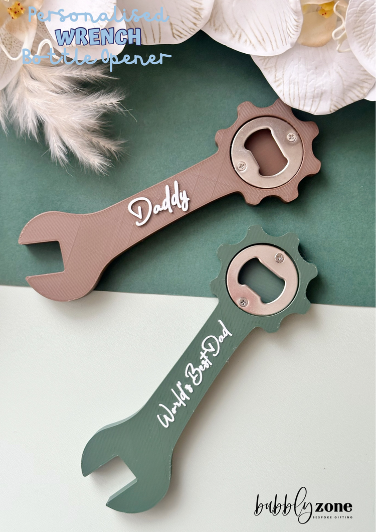 Personalized Wrench Bottle Opener