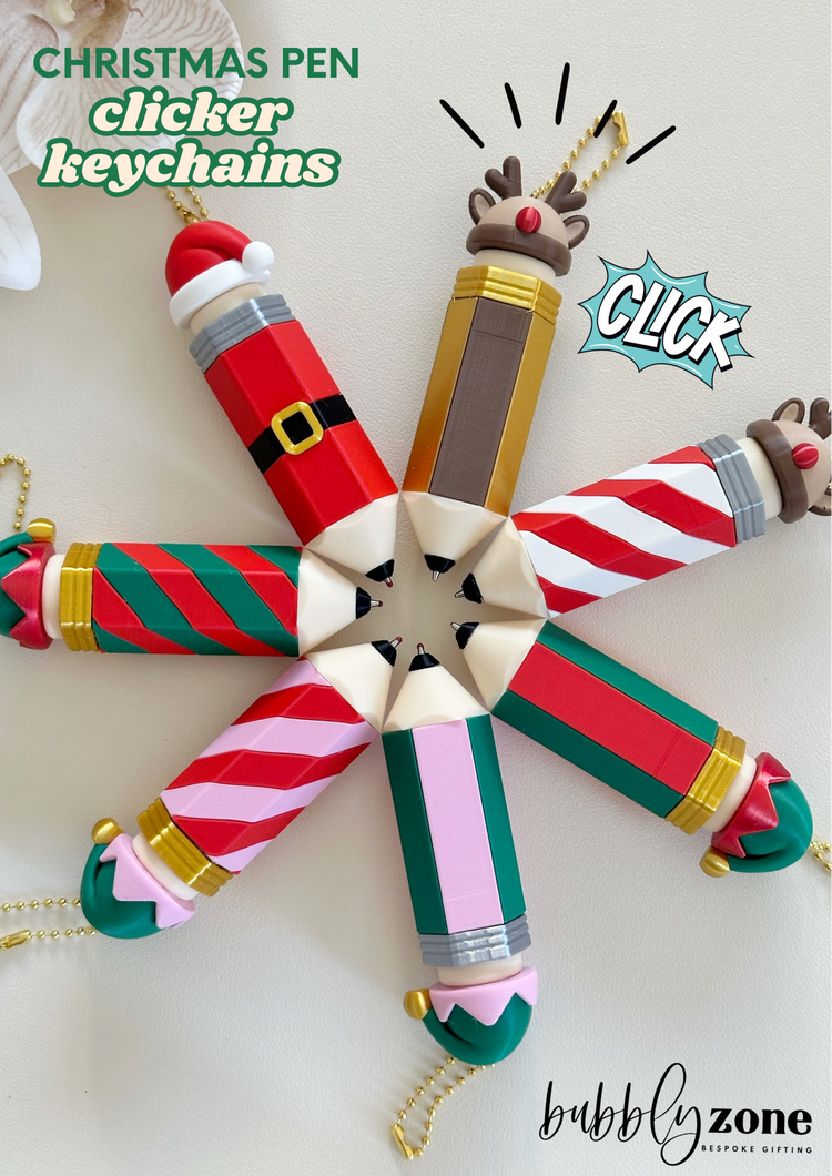Holiday Christmas Pencil Clicker Pen