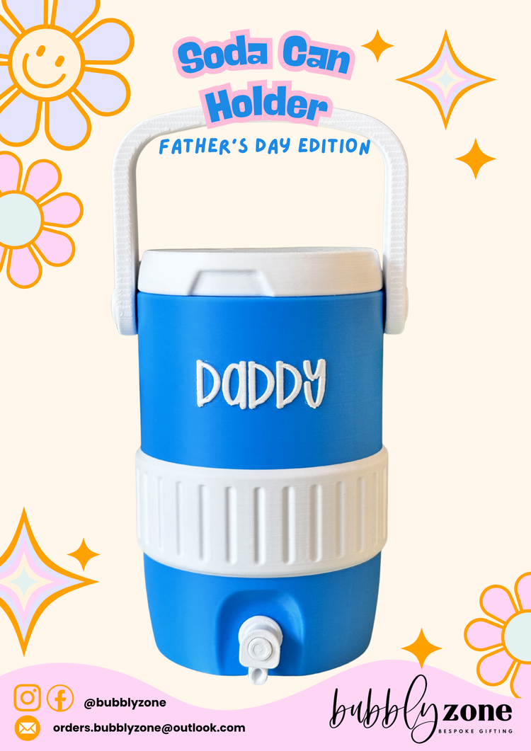Mini Cooler Soda Can Holder- Father's Day Edition (Aus size cans 375ml)