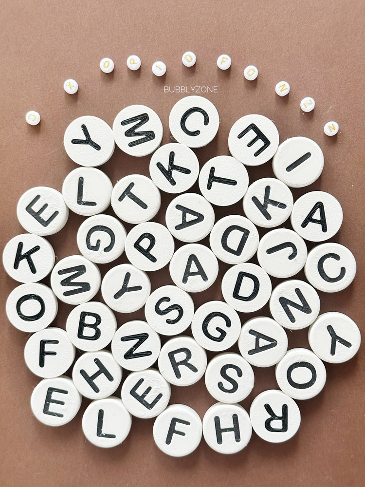 3d Printed Oversized Letter Beads 25mm