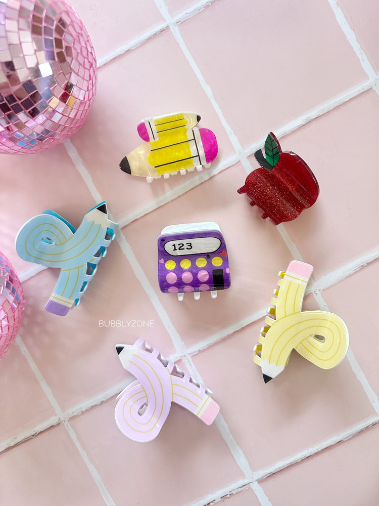 Back-To-School Claw Clips