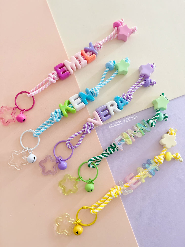 Personalised Beaded Name Keychain