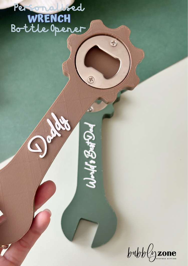 Personalized Wrench Bottle Opener