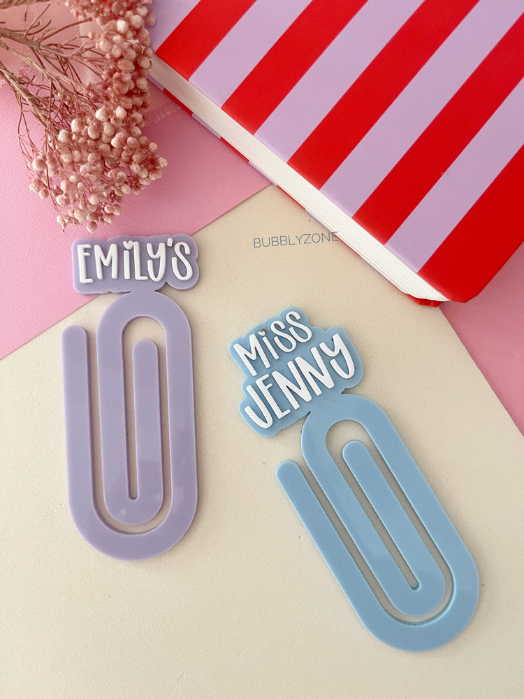 Personalised Jumbo Acrylic Paper Clips