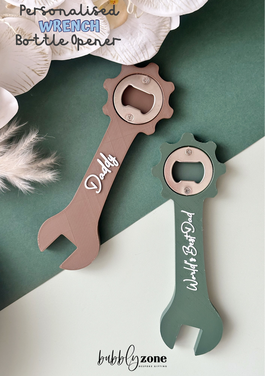 Personalized Wrench Bottle Opener