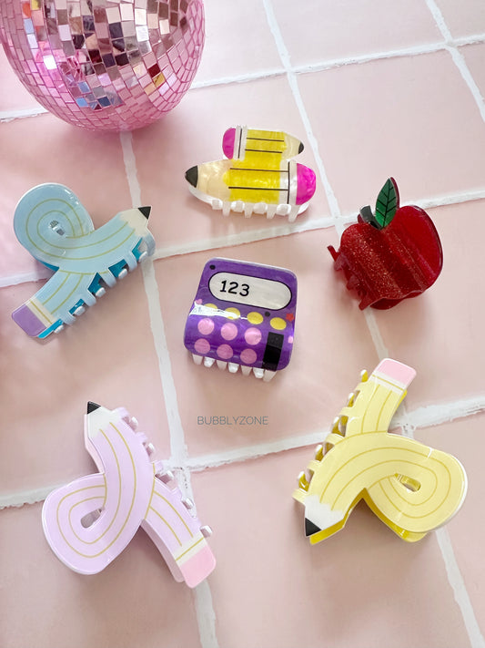Back-To-School Claw Clips