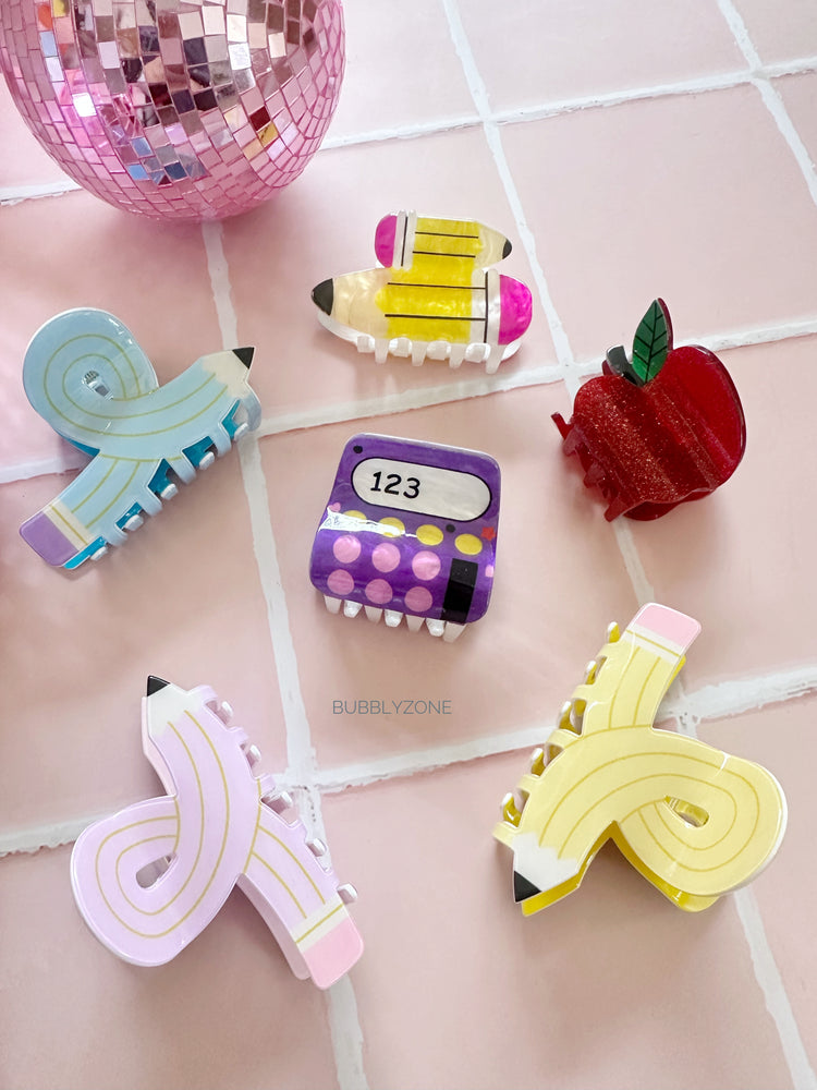 Back-To-School Claw Clips
