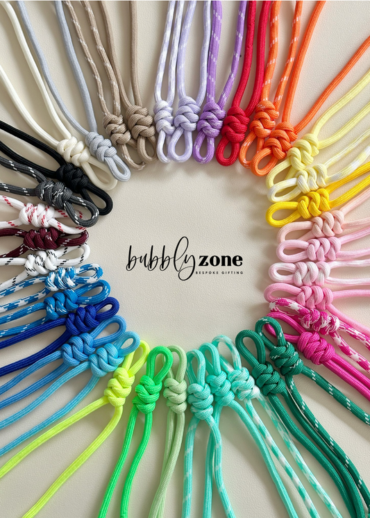 Custom Color Paracord Lanyards for DIY Bag Charms