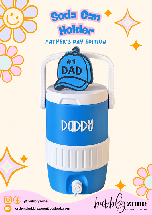 Mini Cooler Soda Can Holder- Father's Day Edition (Aus size cans 375ml)