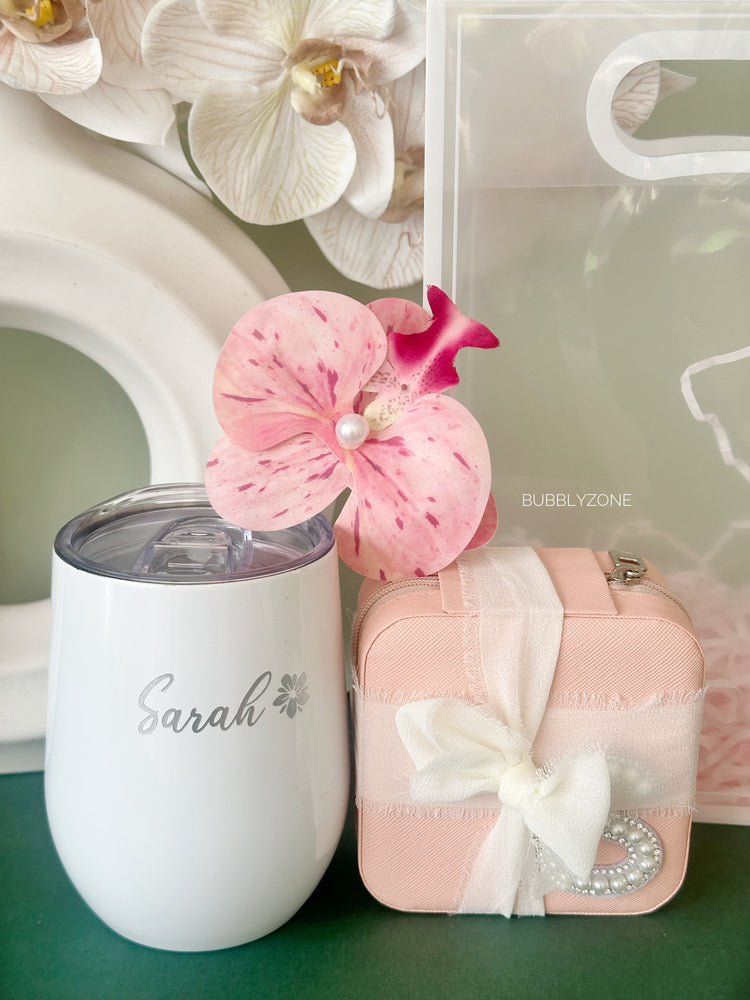 Personalised Birthday Tumbler & Travel Jewelry Box