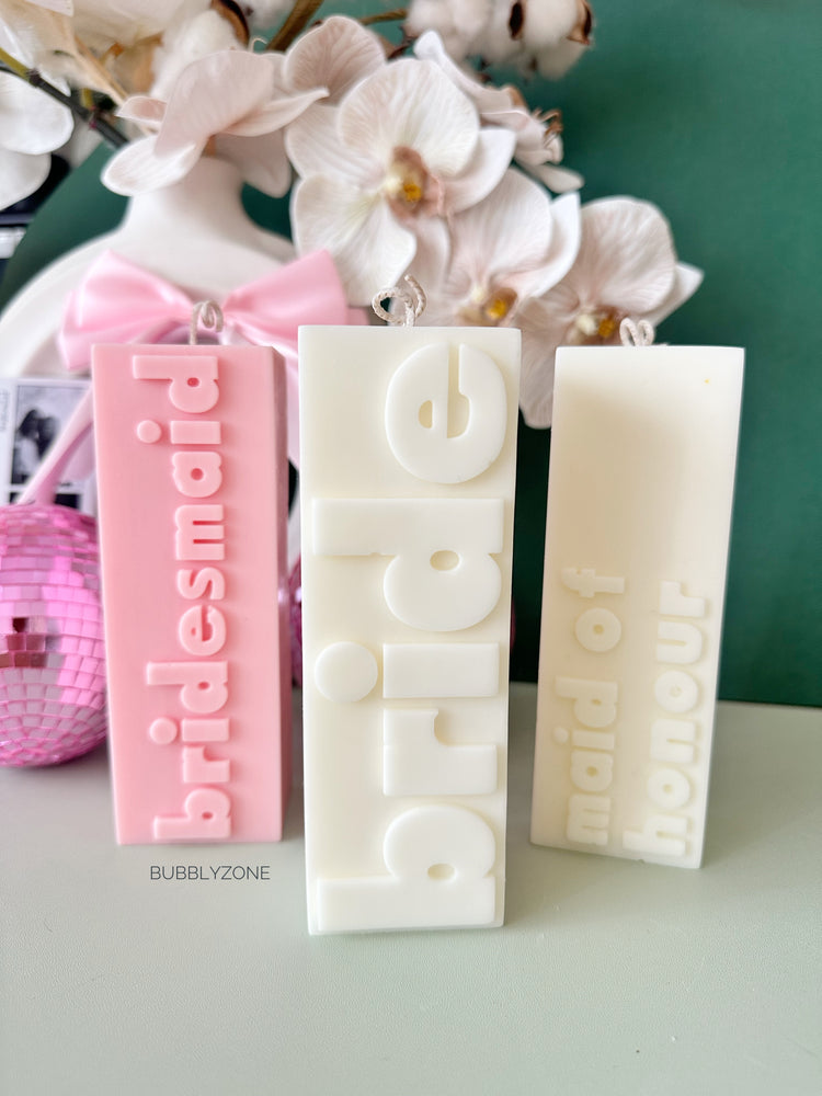 Personalized Bridal Party Proposal Gift Box with Candle