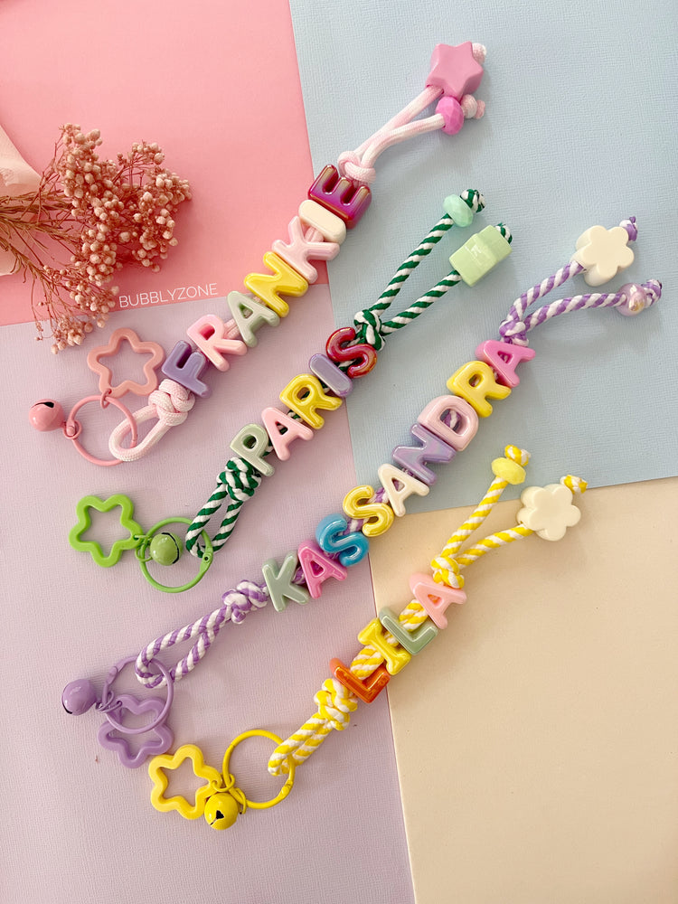 Personalised Beaded Name Keychain