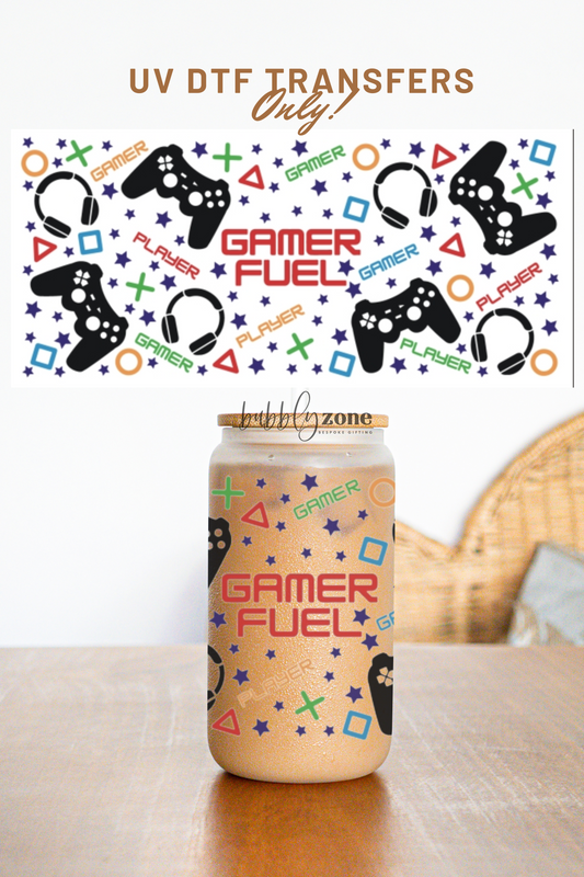 Gamer Fuel UV DTF Wrap