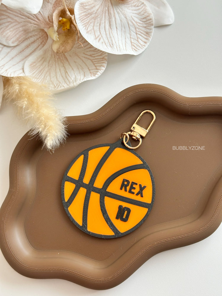 Personalised 3D Printed Sports Name Bag Tag