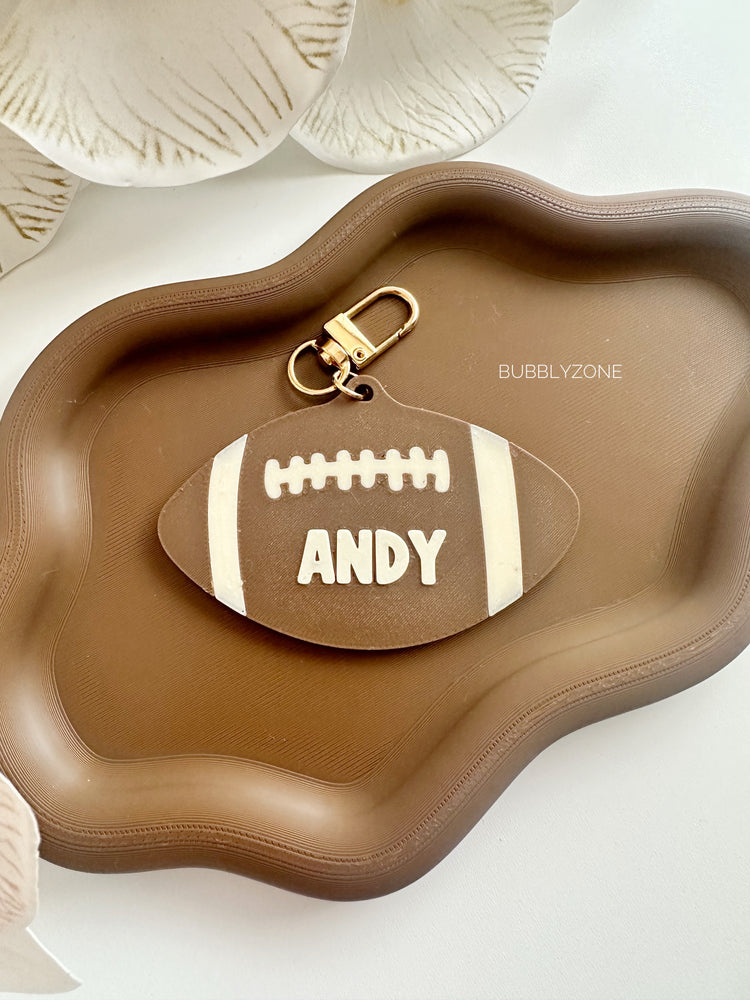 Personalised 3D Printed Sports Name Bag Tag